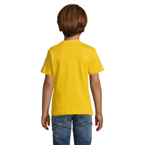 T-shirt da bambino unisex colori assortiti a girocollo taglio regolare 100% cotone 150gr