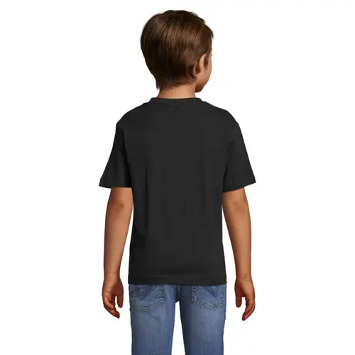 T-shirt da bambino unisex colori assortiti a girocollo taglio regolare 100% cotone 150gr