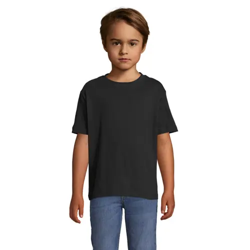 T-shirt da bambino unisex colori assortiti a girocollo taglio regolare 100% cotone 150gr
