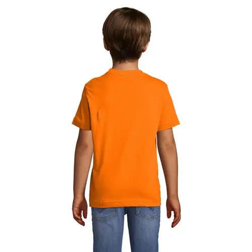 T-shirt da bambino unisex colori assortiti a girocollo taglio regolare 100% cotone 150gr