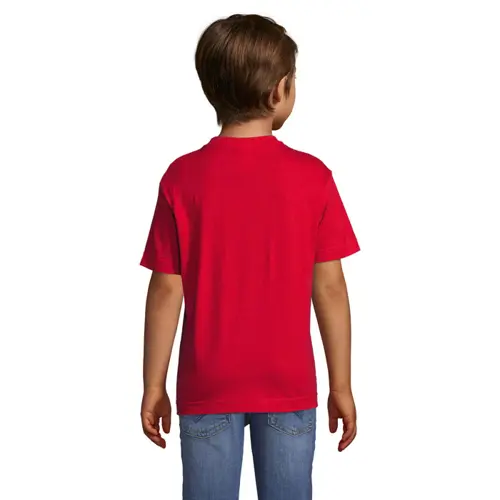 T-shirt da bambino unisex colori assortiti a girocollo taglio regolare 100% cotone 150gr