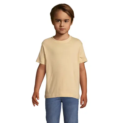 T-shirt da bambino unisex colori assortiti a girocollo taglio regolare 100% cotone 150gr
