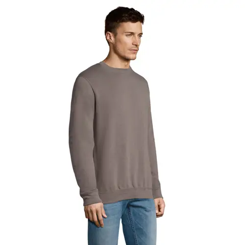 Felpa da adulto unisex colori assortiti a girocollo in cotone e poliestere interno pile spazzolato 280gr