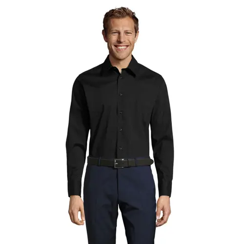 Camicia SOL'S BRIGHTON da uomo a maniche lunghe in cotone elasticizzato da 140gr