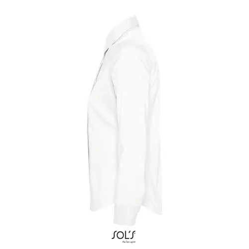 Camicia SOL'S EDEN da donna a maniche lunghe in cotone elasticizzato da 140gr