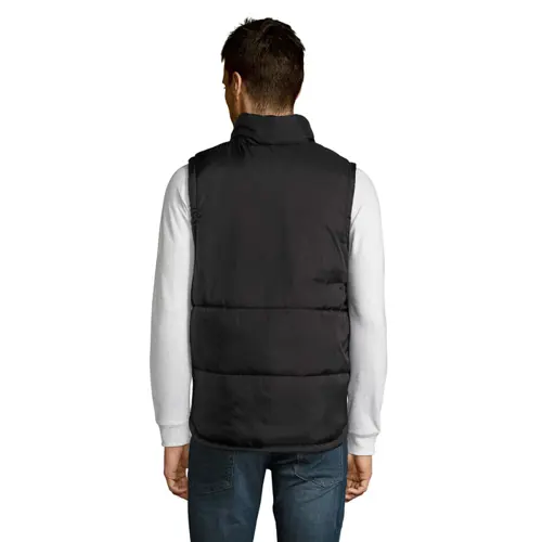 Gilet unisex trapuntato in poliestere con zip e 2 tasche 210gr