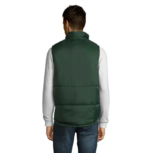 Gilet unisex trapuntato in poliestere con zip e 2 tasche 210gr