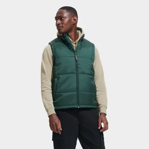 Gilet unisex trapuntato in poliestere con zip e 2 tasche 210gr