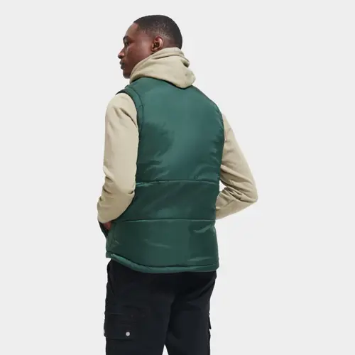 Gilet unisex trapuntato in poliestere con zip e 2 tasche 210gr