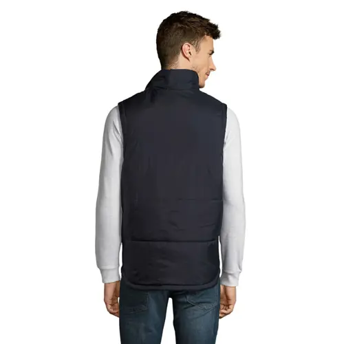 Gilet unisex trapuntato in poliestere con zip e 2 tasche 210gr