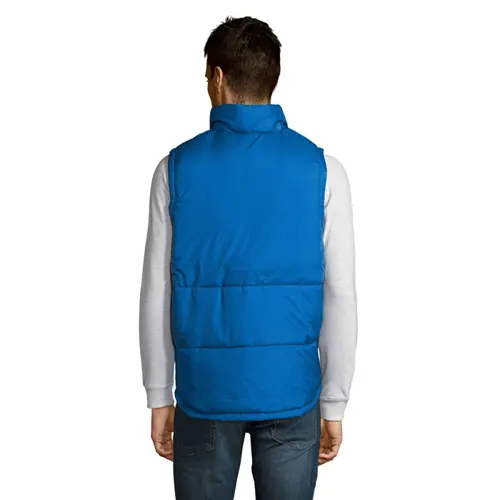 Gilet unisex trapuntato in poliestere con zip e 2 tasche 210gr