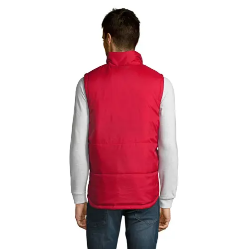 Gilet unisex trapuntato in poliestere con zip e 2 tasche 210gr