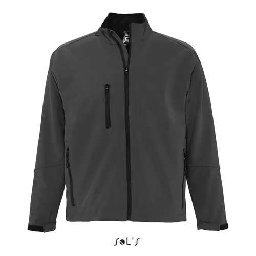 Giacca softshell da uomo colori assortiti impermeabile e traspirante taglio aderente in poliestere 340gr