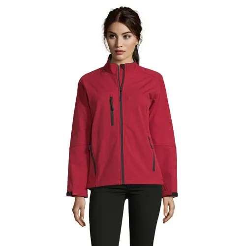 Giacca softshell da donna colori assortiti impermeabile e traspirante in poliestere 340gr