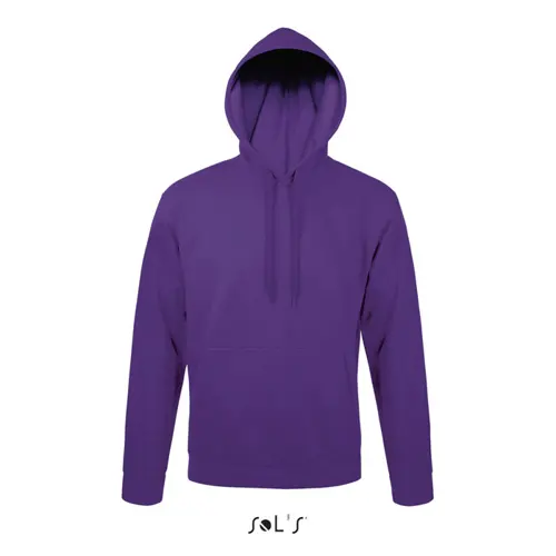 Felpa da adulto unisex colori assortiti con cappuccio e tasca a marsupio taglio aderente in cotone e poliestere 280gr