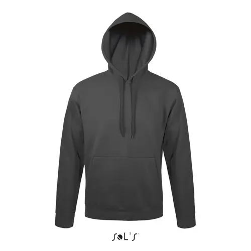 Felpa da adulto unisex colori assortiti con cappuccio e tasca a marsupio taglio aderente in cotone e poliestere 280gr
