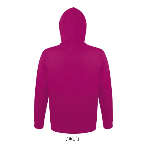 Felpa da adulto unisex colori assortiti con cappuccio e tasca a marsupio taglio aderente in cotone e poliestere 280gr