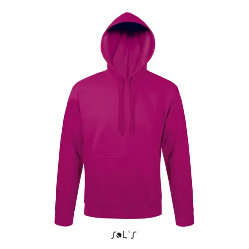 Felpa da adulto unisex colori assortiti con cappuccio e tasca a marsupio taglio aderente in cotone e poliestere 280gr