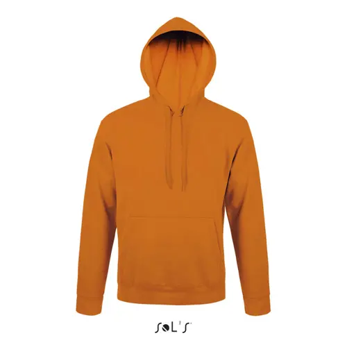 Felpa da adulto unisex colori assortiti con cappuccio e tasca a marsupio taglio aderente in cotone e poliestere 280gr