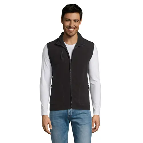 Gilet unisex in poliestere con tre tasche a taglio dritto da 320gr