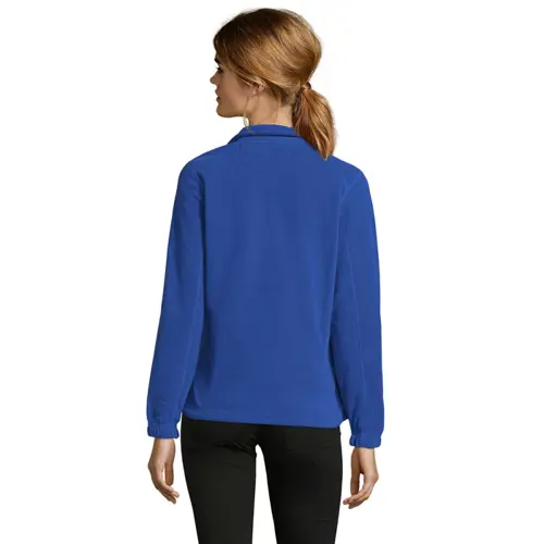 Felpa da donna colori assortiti con collo alto e cerniera in pile 300gr