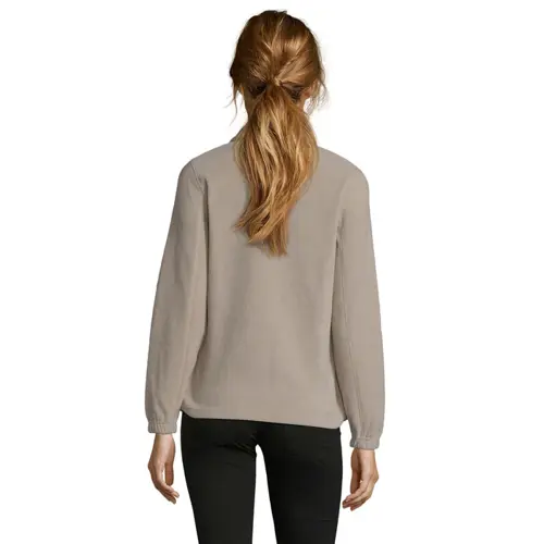 Felpa da donna colori assortiti con collo alto e cerniera in pile 300gr