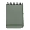 Blocco notes A6 con pagine a righe e copertina rigida in plastica riciclata e penna a sfera refill nero
