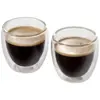 Set di due bicchierini da espresso in vetro borosilicato 70ml