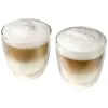 Set di 2 tazze da cappuccino in vetro 200ml