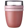Porta pranzo ermetico Mepal con due scomparti da 200 e 500ml e coperchi separati