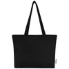 Shopper in cotone 320 gr con zip e manici lunghi 47x11x30cm
