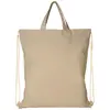 Sacca in cotone riciclato con cordoncino in tessuto disponibili varie colorazioni da 210gr 38x42cm