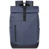 Zaino in RPET roll-up e porta pc da 15,6" spallacci imbottiti regolabili tasca frontale con cerniera 12L 25x14x43cm