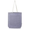 Shopper in cotone riciclato disponibile in diversi colori con tasca anteriore a fessura e manici lunghi da 150gr 36x41cm