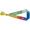Braccialetto da festival in poliestere con chiusura rimovibile personalizzabile su entrambi i lati 330x15mm