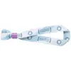 Braccialetto da festival in poliestere con chiusura in plastica personalizzabile su entrambi i lati 330x15mm