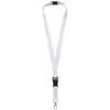 Lanyard in PET riciclato con fibbia e sgancio di scurezza totatlmente personalizzabile