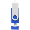 Chiavetta USB in plastica e alluminio di tipo A da un lato e micro USB sul lato opposto da 1GB a 32GB