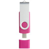 Chiavetta USB in plastica e alluminio di tipo A da un lato e micro USB sul lato opposto da 1GB a 32GB