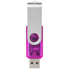 Chiavetta USB in plastica trasparente e alluminio da 1GB a 32GB