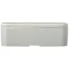 Porta pranzo in plastica e bioplastica da canna da zucchero con fascia di chiusura in plastica riciclata 180x110x60mm