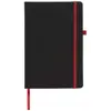 Block notes A5 con copertina nera in PU e 96 fogli a righe color crema 70gr