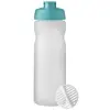 Borraccia sportiva da 650 ml con sfera shaker e coperchio a scatto 