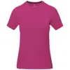 T-shirt da donna colori assortiti a girocollo con cucitura decorativa 100% cotone 160gr