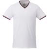T-shirt da uomo colori assortiti scollo a v con bordino a contrasto su colletto e maniche 100% cotone 180gr