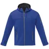 Giacca softshell da uomo con tessuto imperabile e traspirante con chiusura a zip e cappuccio e tasche anteriori con zip e sulla manica