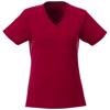 T-shirt da donna sportiva colori assortiti scollo a v con maniche taglio raglan in poliestere 145gr