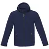 Giacca softshell da uomo impermeabile a tre strati con cappuccio staccabile interno in micropile