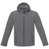 Giacca softshell da uomo impermeabile a tre strati con cappuccio staccabile interno in micropile