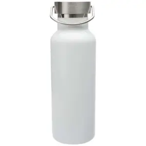 Borraccia in acciaio inox doppio strato con coperchio a vite e manico ad anello da 500 ml